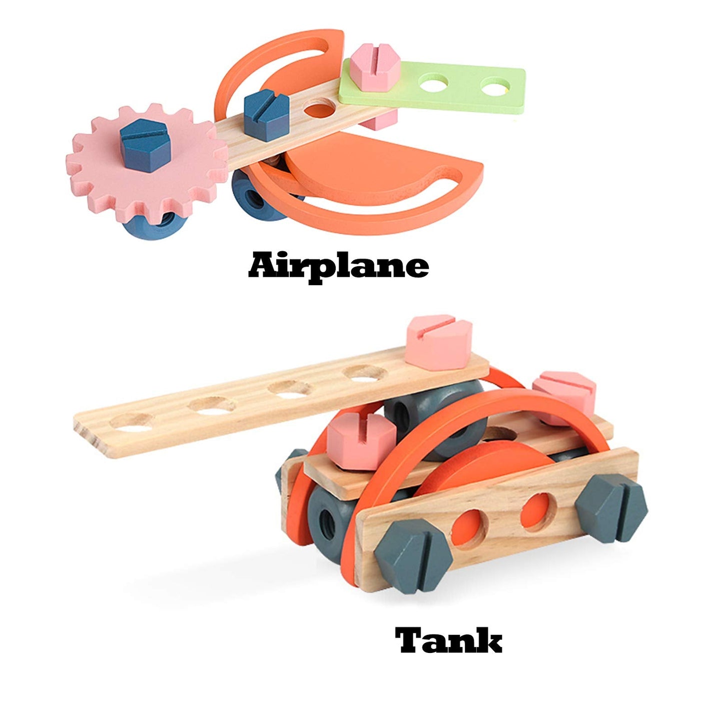 Toywoo Wooden Tool Bench for Kids – Play Workbench with Tools Set