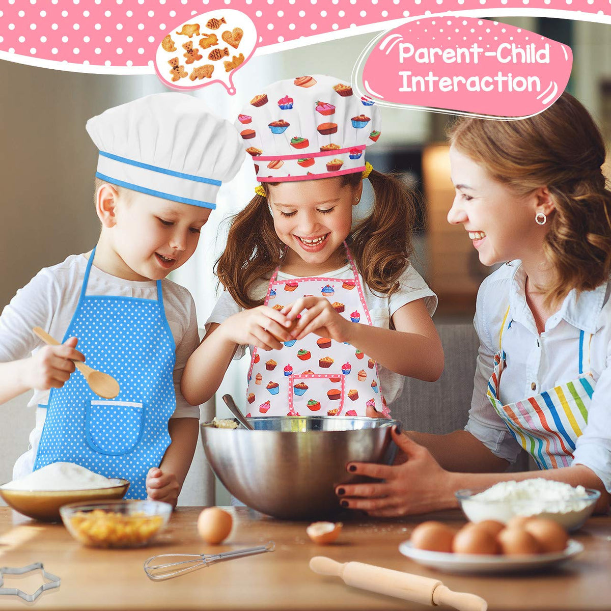 Toyze Kids Chef Costume Set – Apron, Hat & Accessories for 2–8 Year Olds