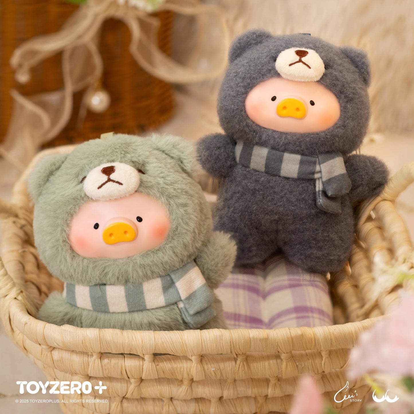 TOYZERO + Lulu The Piggy Blind Box - 6PCS Joyful Time Series Plush Keychains