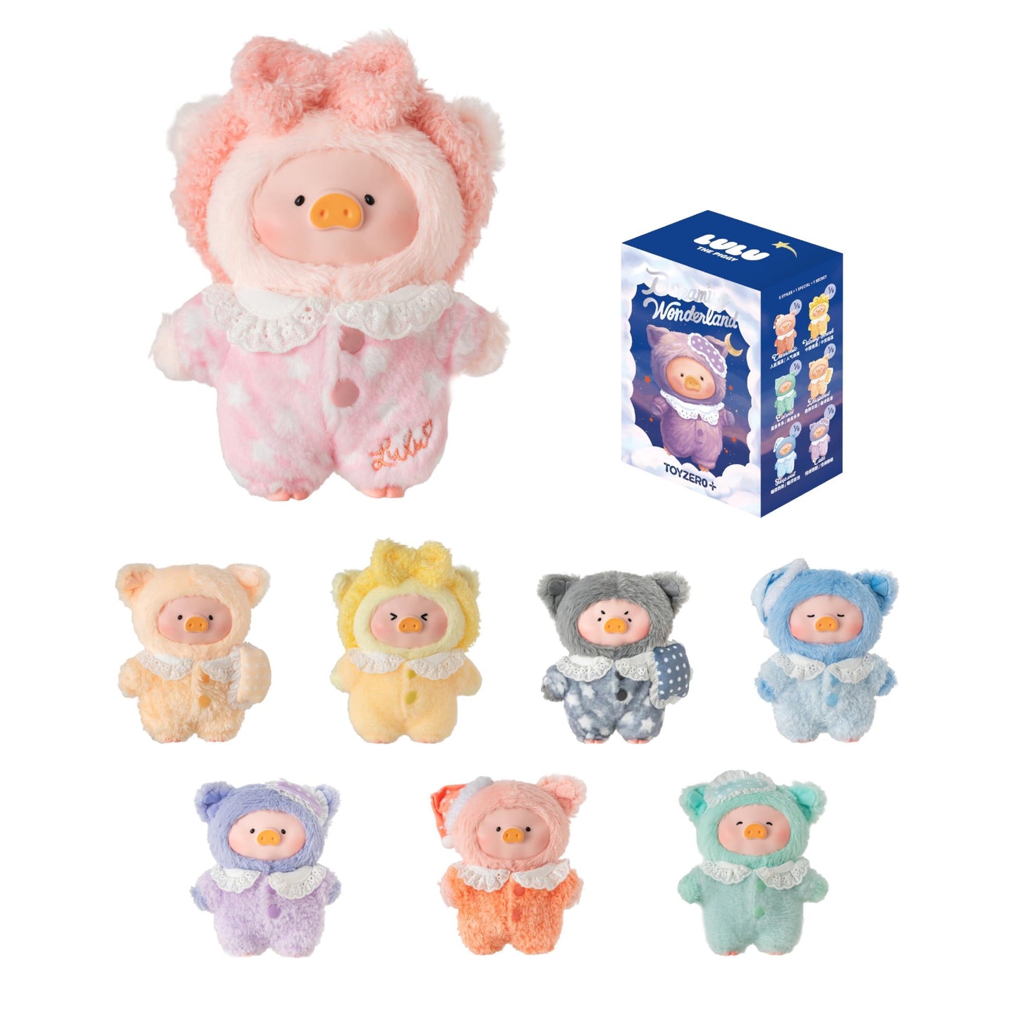 TOYZERO+ Lulu The Piggy Blind Box | LuLu's Dreaming Wonderland Plush Keychains & Mystery Figures