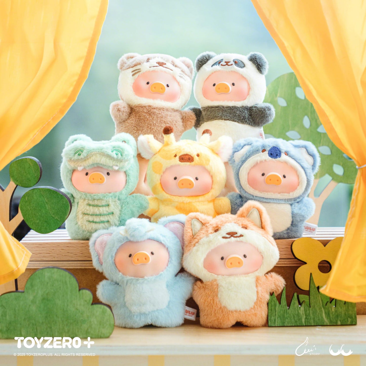 TOYZERO+ Lulu The Piggy Blind Box Figures – Puppet Show Plush Keychains & Collectible Figurines