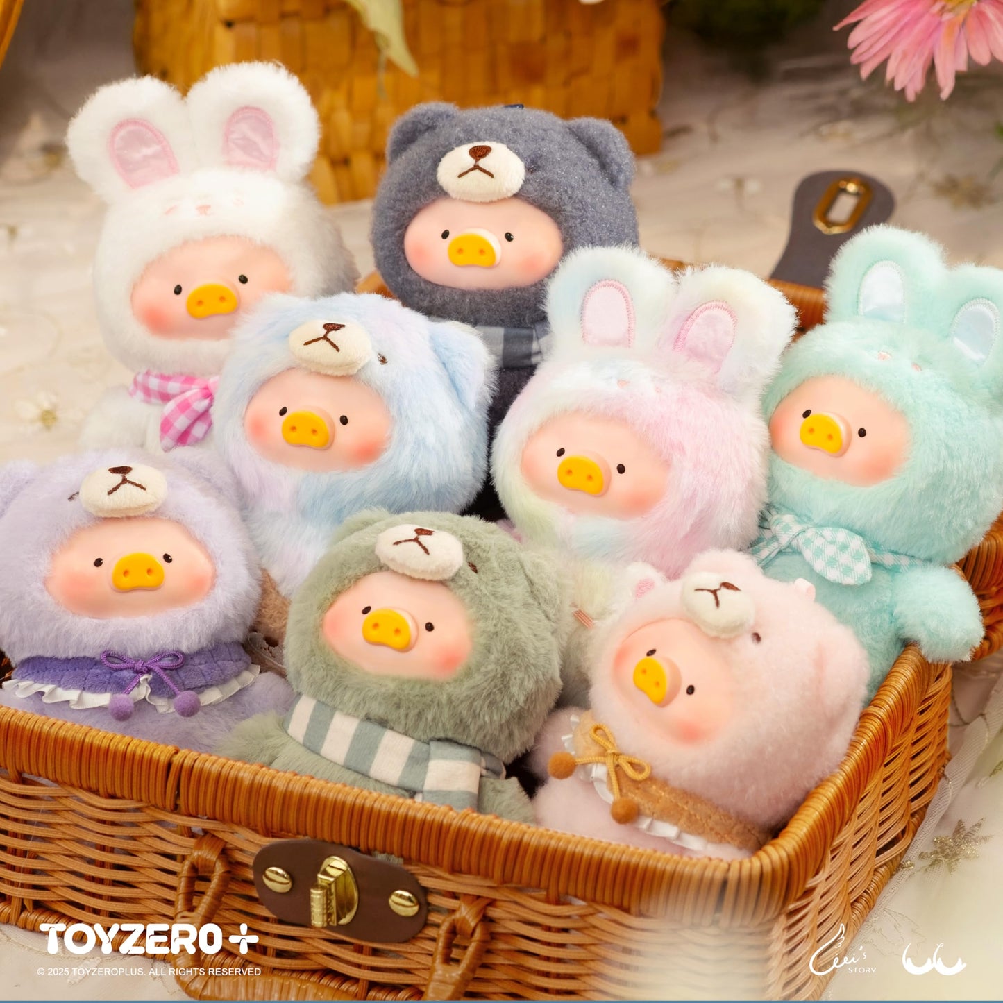 TOYZERO+ Official Lulu The Piggy Blind Box – Joyful Time Series Plush Keychain Collectibles
