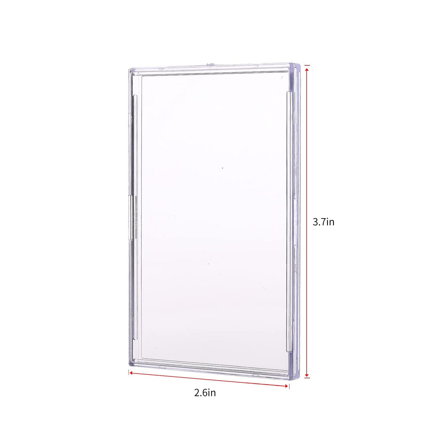 Tpoael Clear Acrylic Card Sleeves Top Loaders – 10-Pack + 2 Display Stands