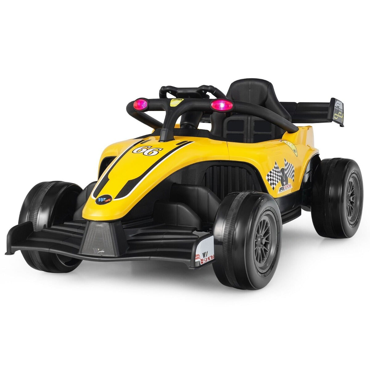 12V Battery Powered Kids Ride on Car with Remote Control and MP3 Music-Red