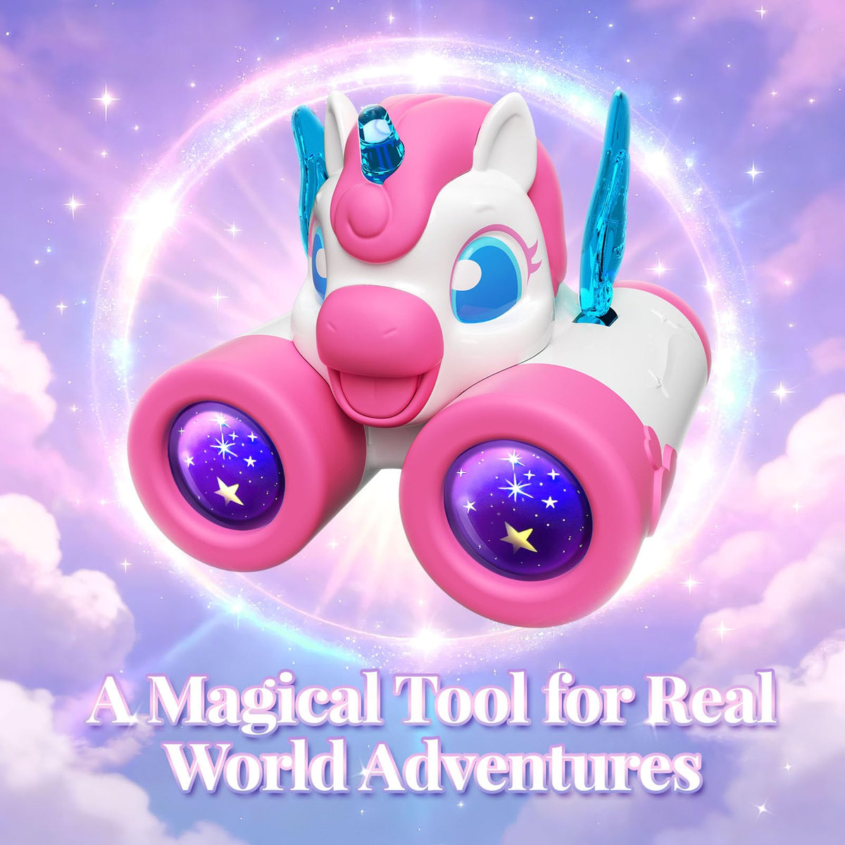 Tqeieu Unicorn Binoculars for Girls 3-12 – Magical Bird-Watching Toy