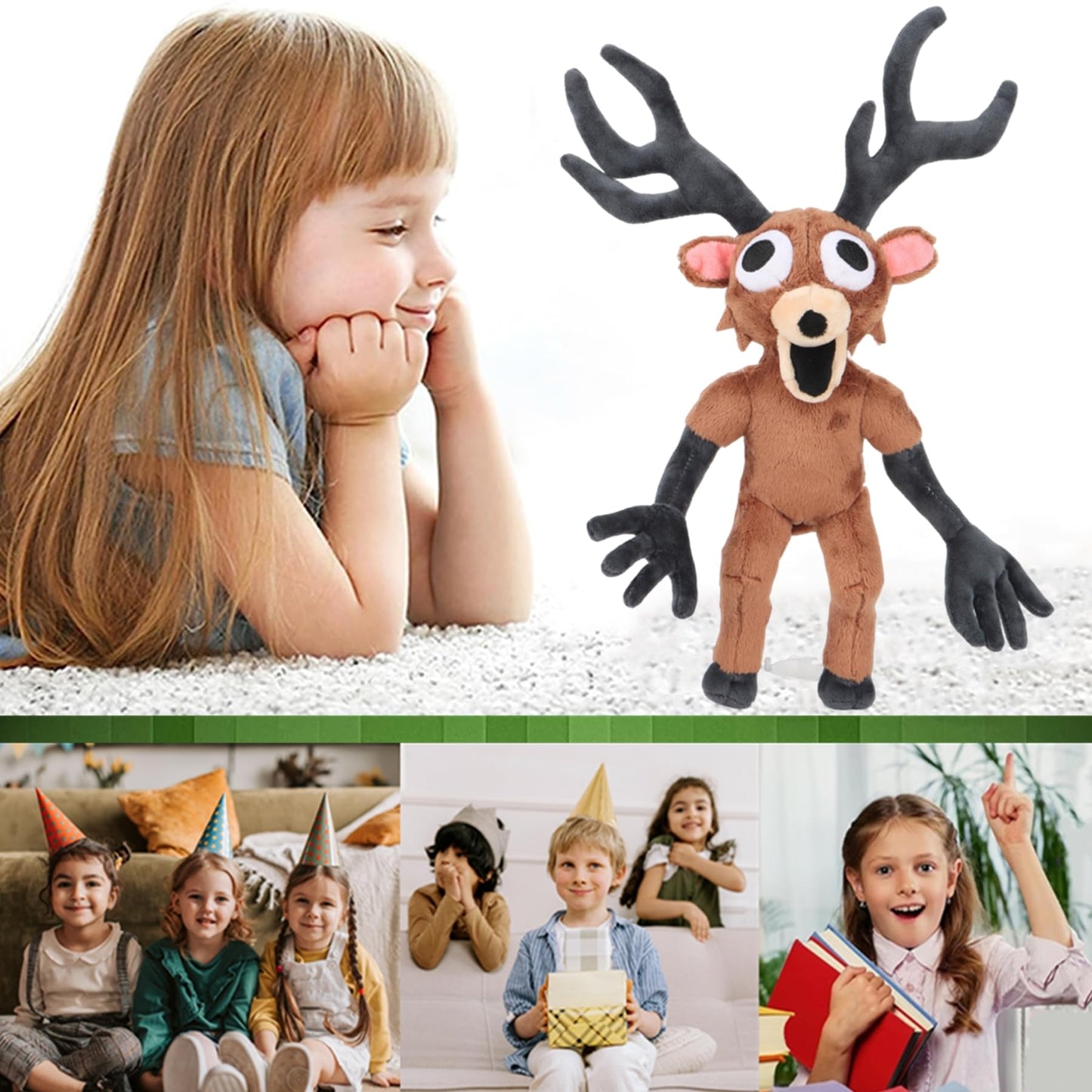 TQJOUJOU 99-Nights in The Forest Plush — 15in Deer Monster Collectible Plushie