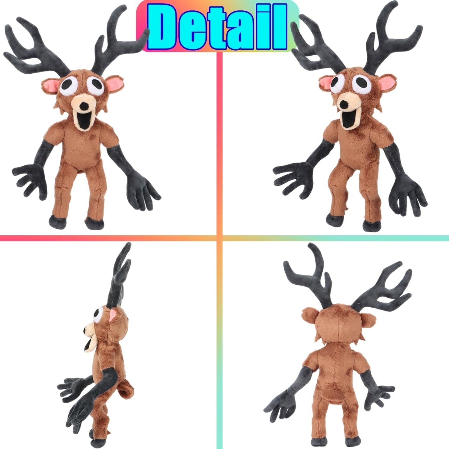 TQJOUJOU 99-Nights in The Forest Plush — 15in Deer Monster Collectible Plushie