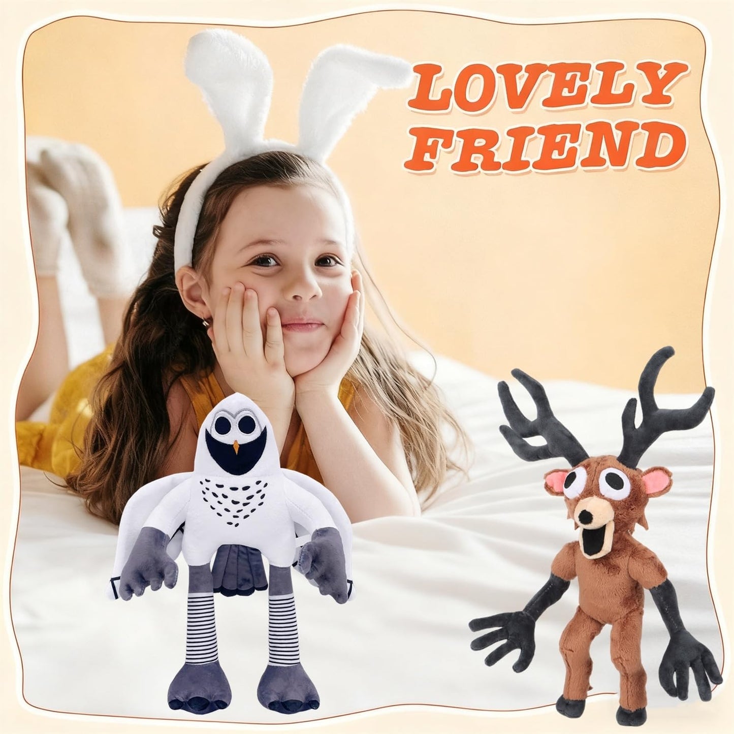 TQJOUJOU 99-Nights in The Forest Owl Plushie — 9.8in Collectible Plush Toy by TQJOUJOU