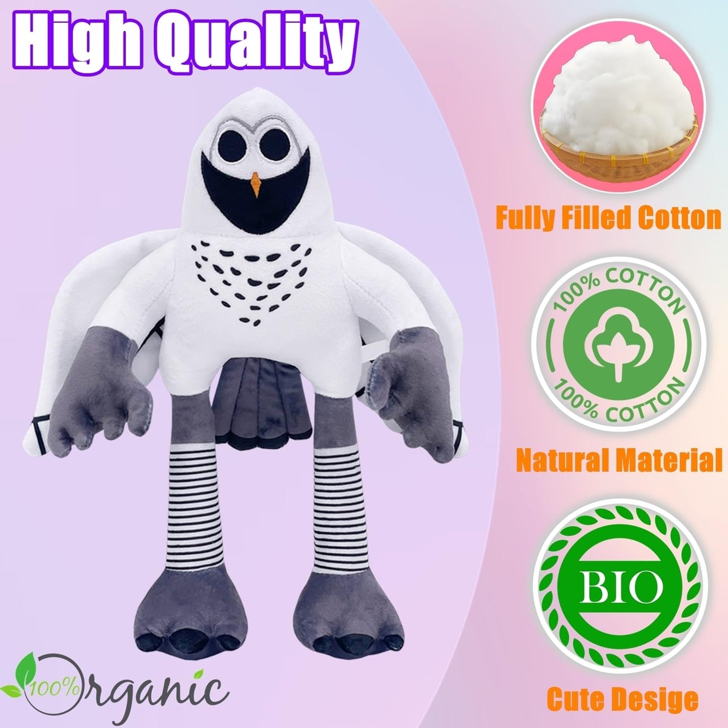 TQJOUJOU 99-Nights in The Forest Owl Plushie — 9.8in Collectible Plush Toy by TQJOUJOU