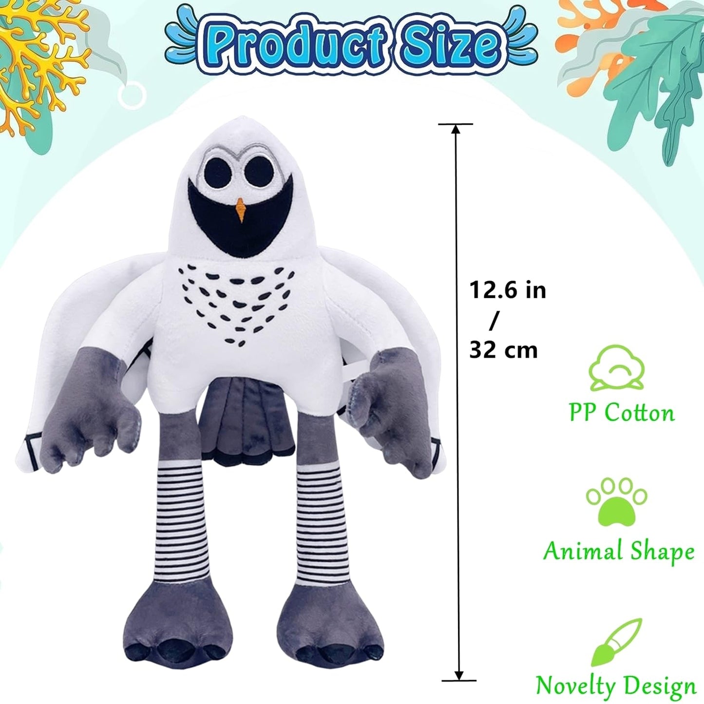 TQJOUJOU 99-Nights in The Forest Owl Plushie — 9.8in Collectible Plush Toy by TQJOUJOU