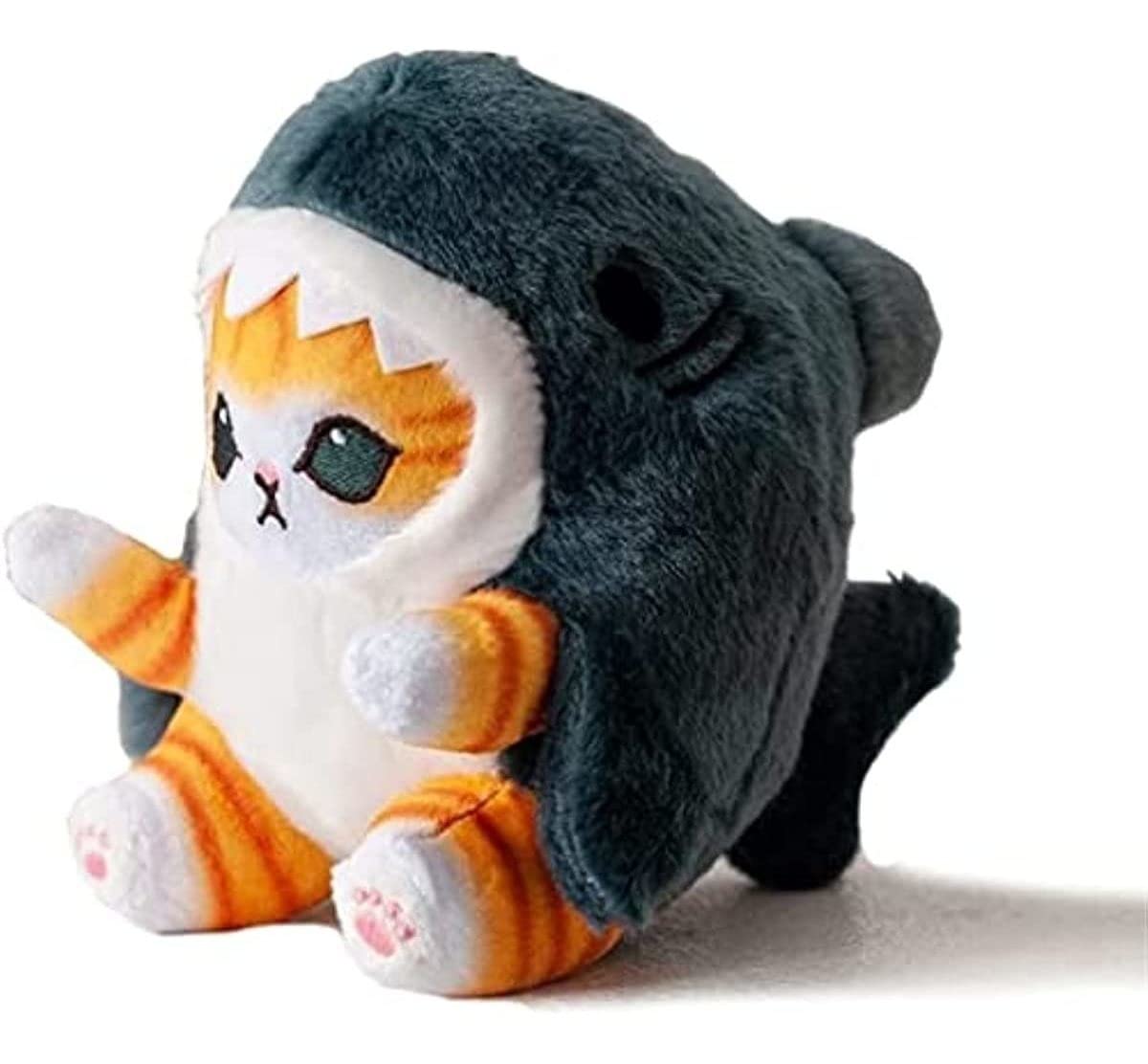 TQJOUJOU 8'' Cute Shark Cat Plush Toy — Kawaii Catshark Pillow