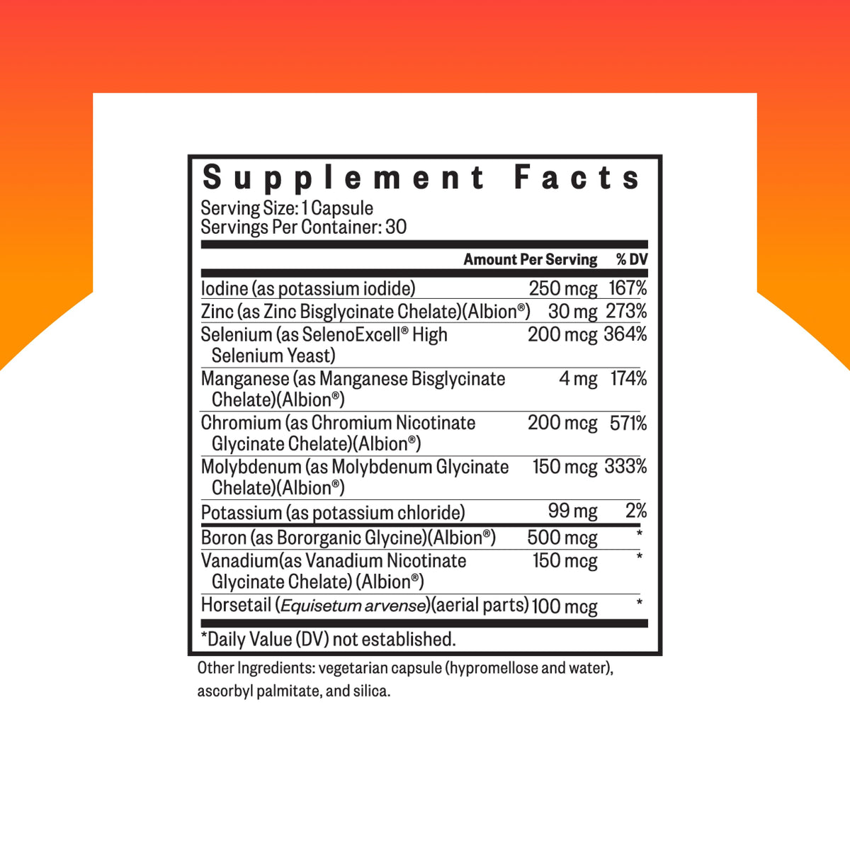 Seeking Health Trace Minerals Complex II: Immune & Brain Health, Zinc & Selenium, Iron- & Copper-Free (30 Capsules)