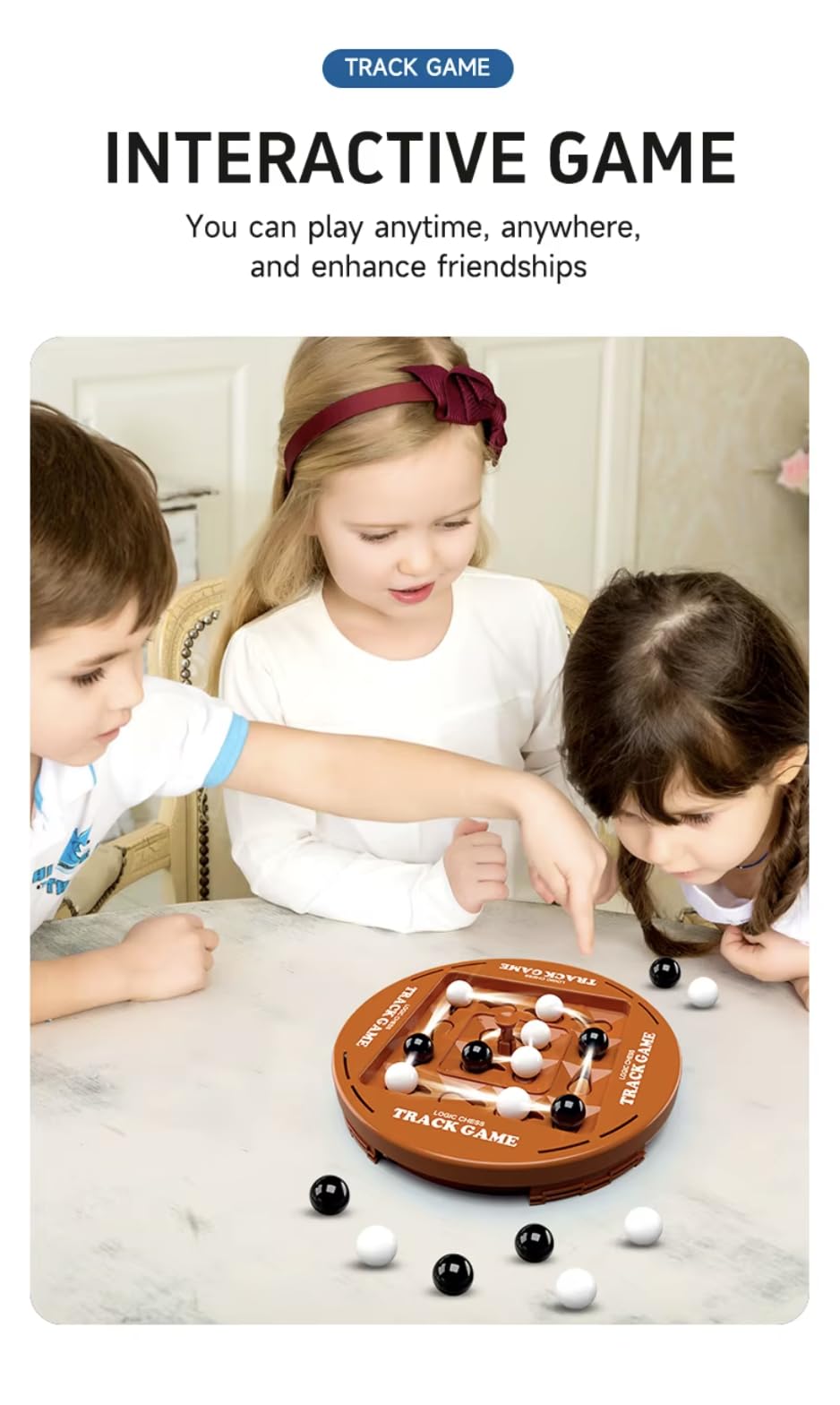 Track Logic Chess Game: Dynamic 2-Player Board for Family Fun and Brain Teasers