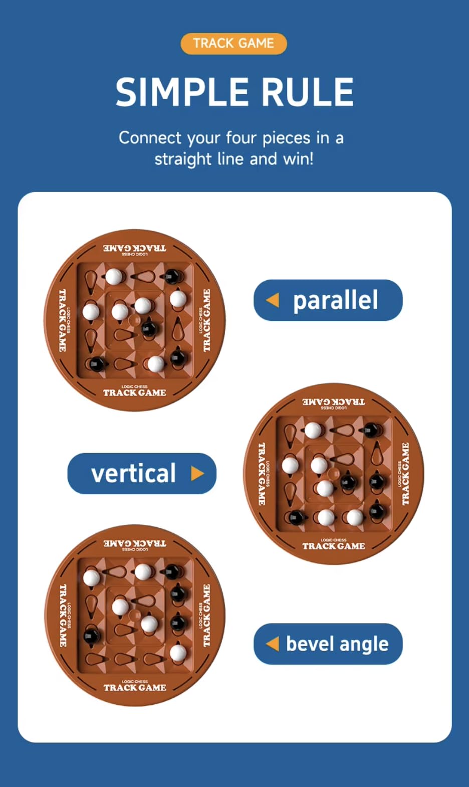 Track Logic Chess Game: Dynamic 2-Player Board for Family Fun and Brain Teasers