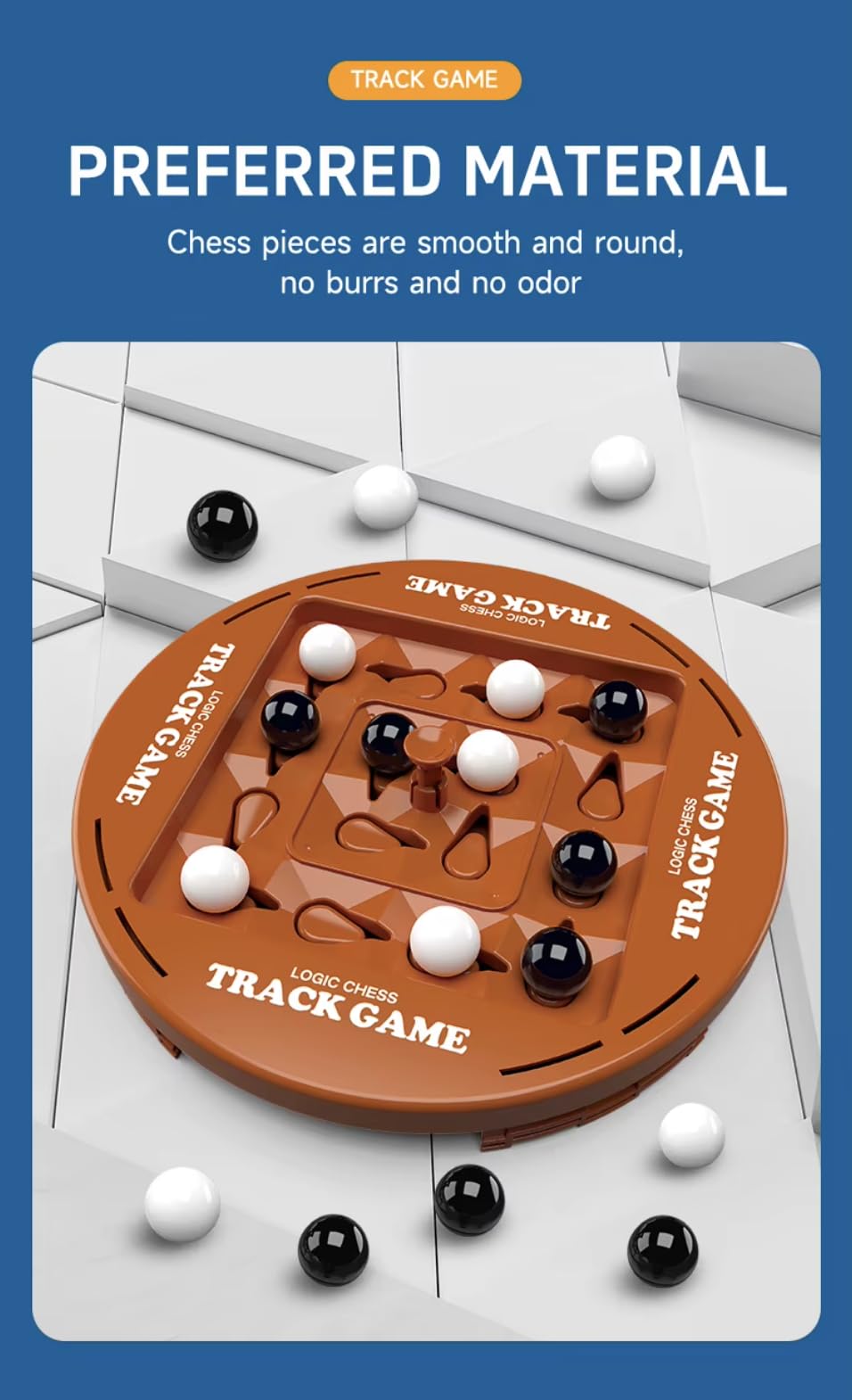 Track Logic Chess Game: Dynamic 2-Player Board for Family Fun and Brain Teasers