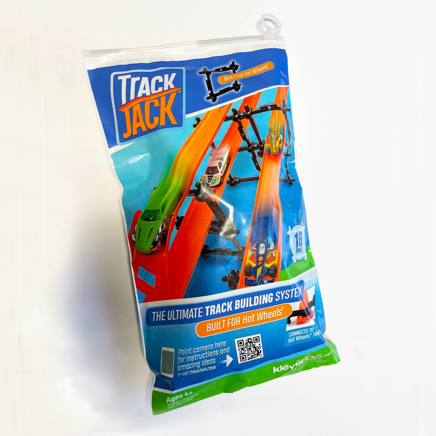TrackJack: Ultimate Track Building System for Hot Wheels, Model Trains & Marble Runs