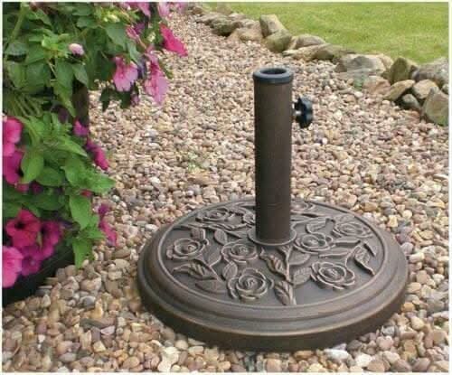 Cast Iron Effect Garden Parasol Umbrella Base