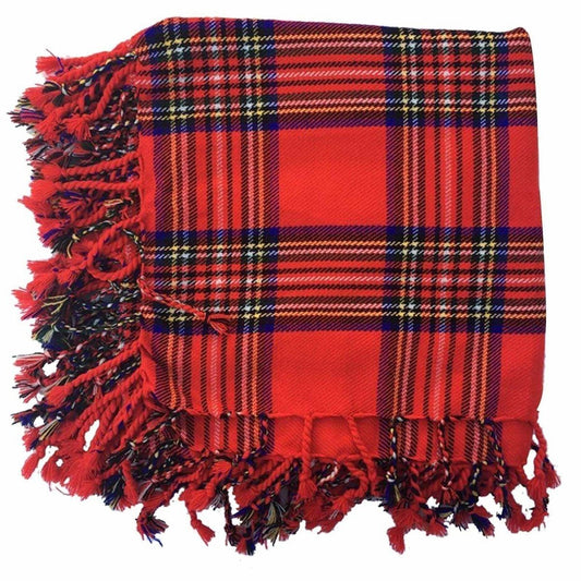 Traditional Scottish Highland Premium Acrylic Wool Tartans Fly Plaids 48" X 48"