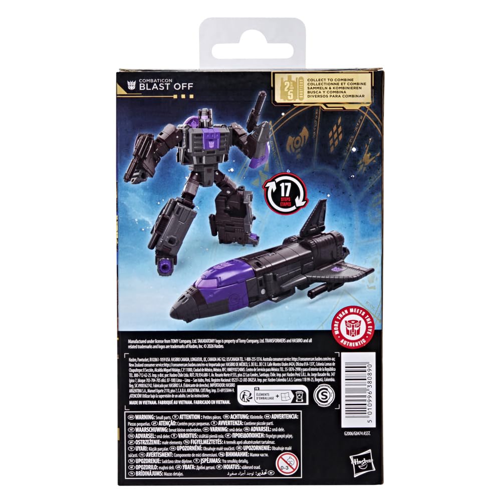 Transformers Age of the Primes Combaticon Blast Off – 5.5-Inch Deluxe Figure, 17-Step Converter