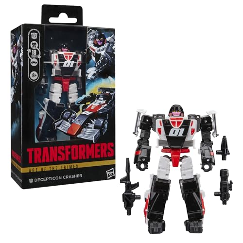 Transformers Age of the Primes Decepticon Crasher Deluxe Class 5.5-Inch 2-in-1 Figure