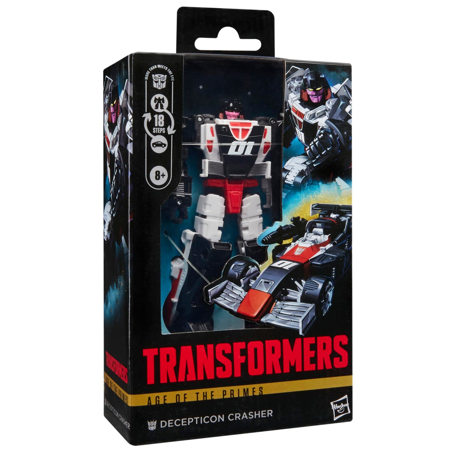 Transformers Age of the Primes Decepticon Crasher Deluxe Class 5.5-Inch 2-in-1 Figure