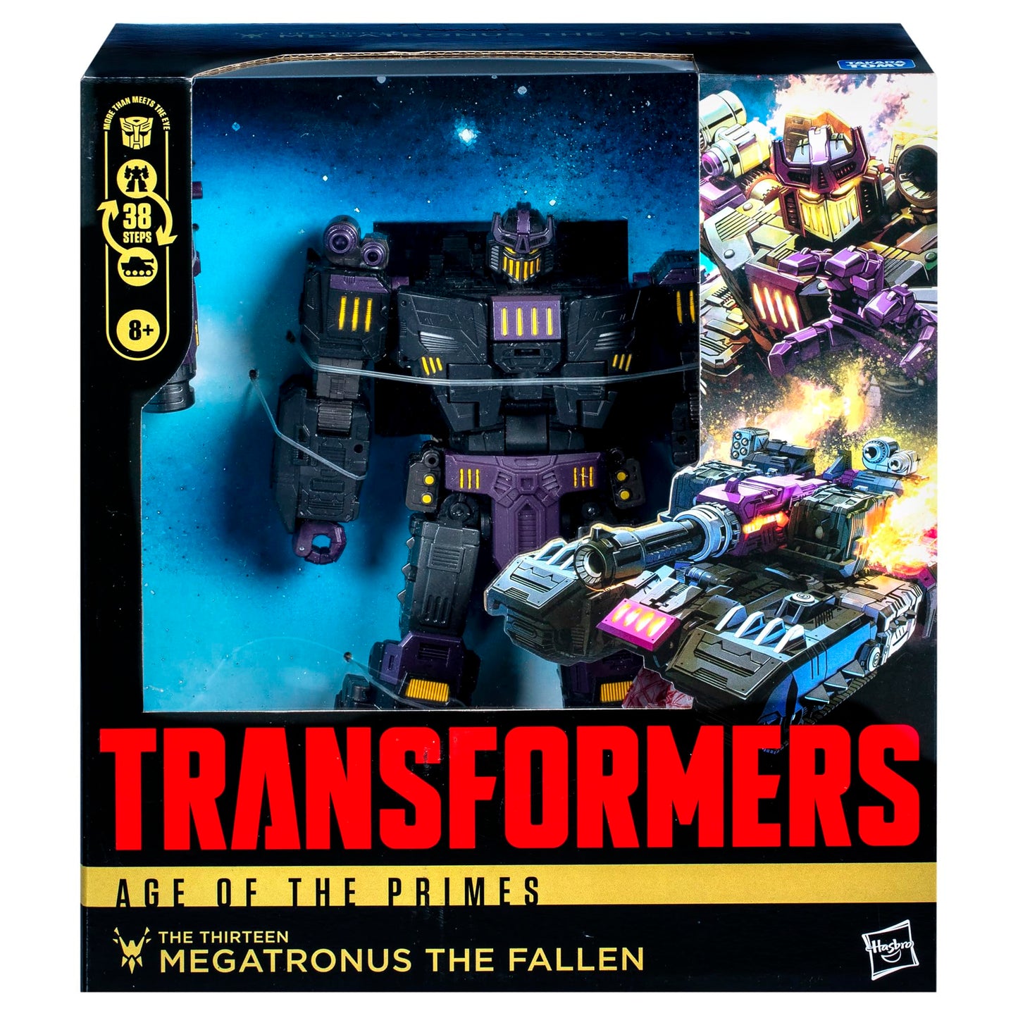 Transformers Age of the Primes Leader Class Megatronus The Fallen — 7.5-Inch Converting Action Figure (Ages 8+)