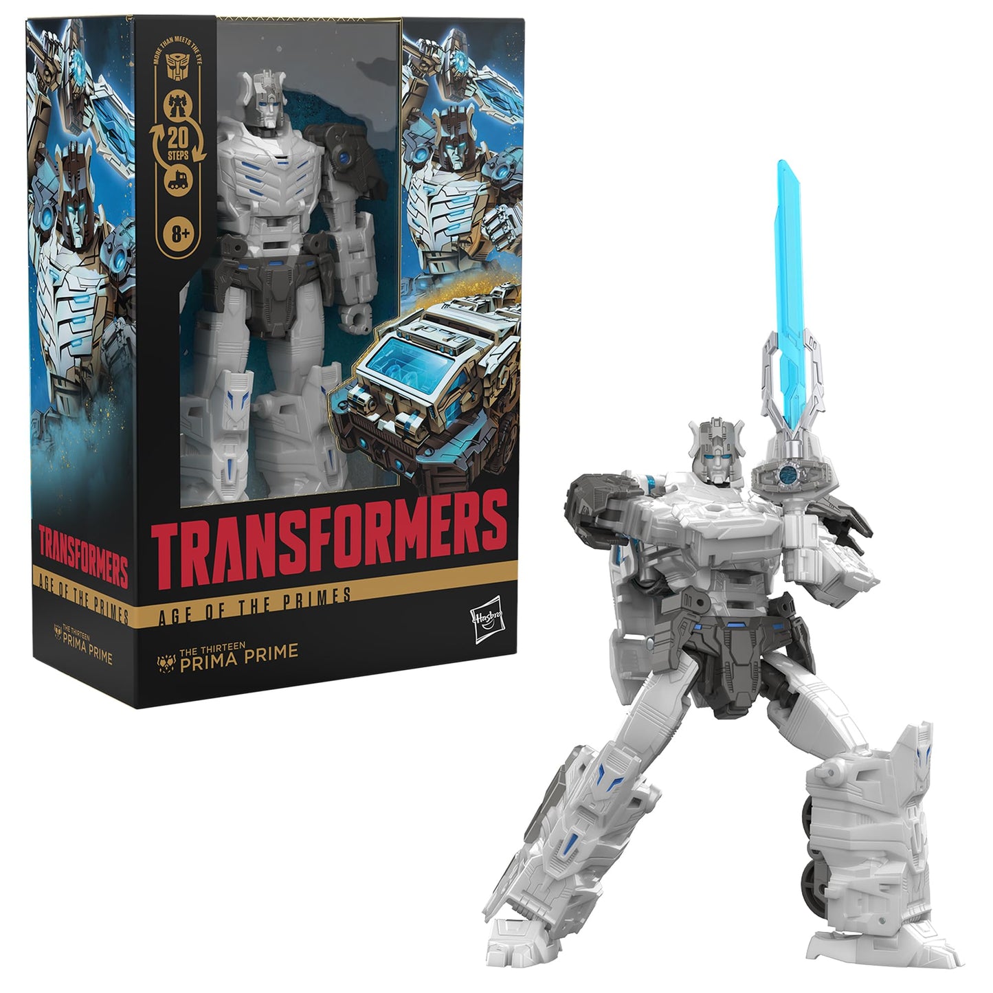 Transformers Age of the Primes: The Thirteen Prima Prime Voyager Class 7-Inch Figure | 2-in-1 Robot & Truck