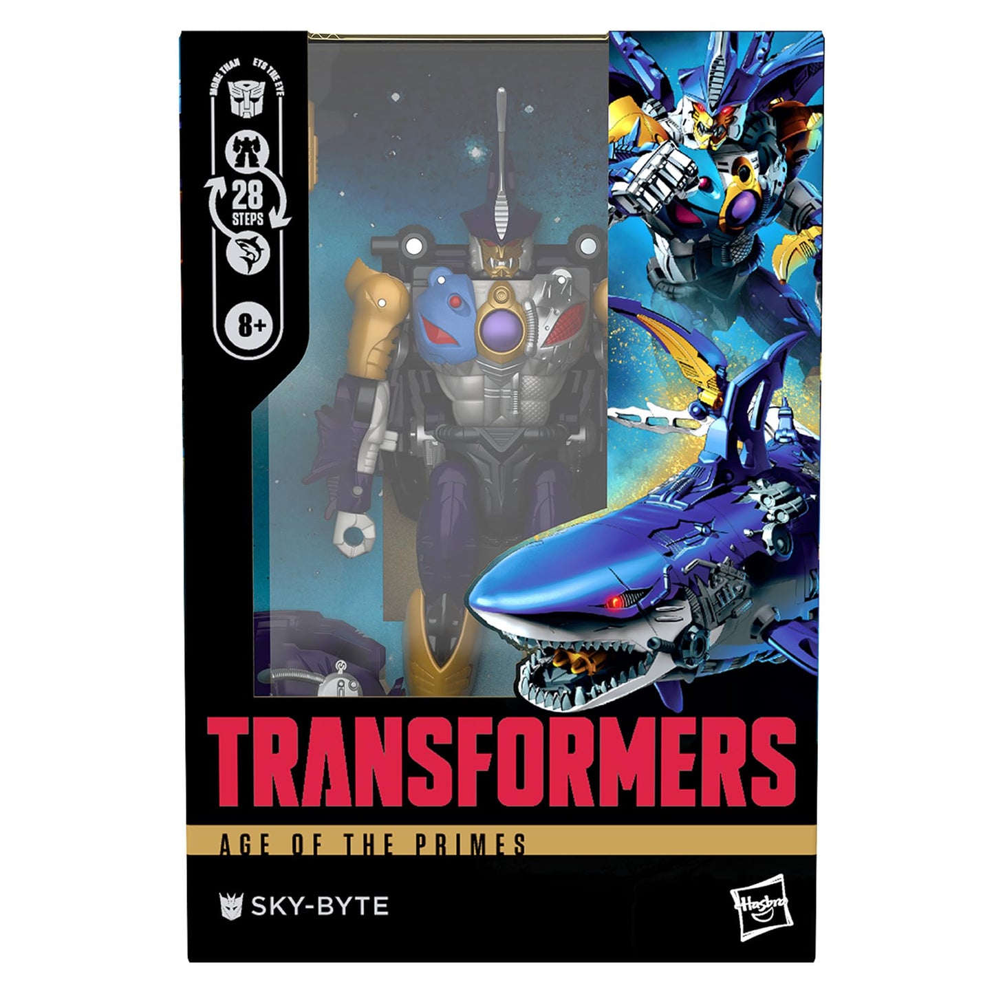Transformers Sky-Byte Voyager Class 7-Inch Action Figure – Robot to Shark Converter