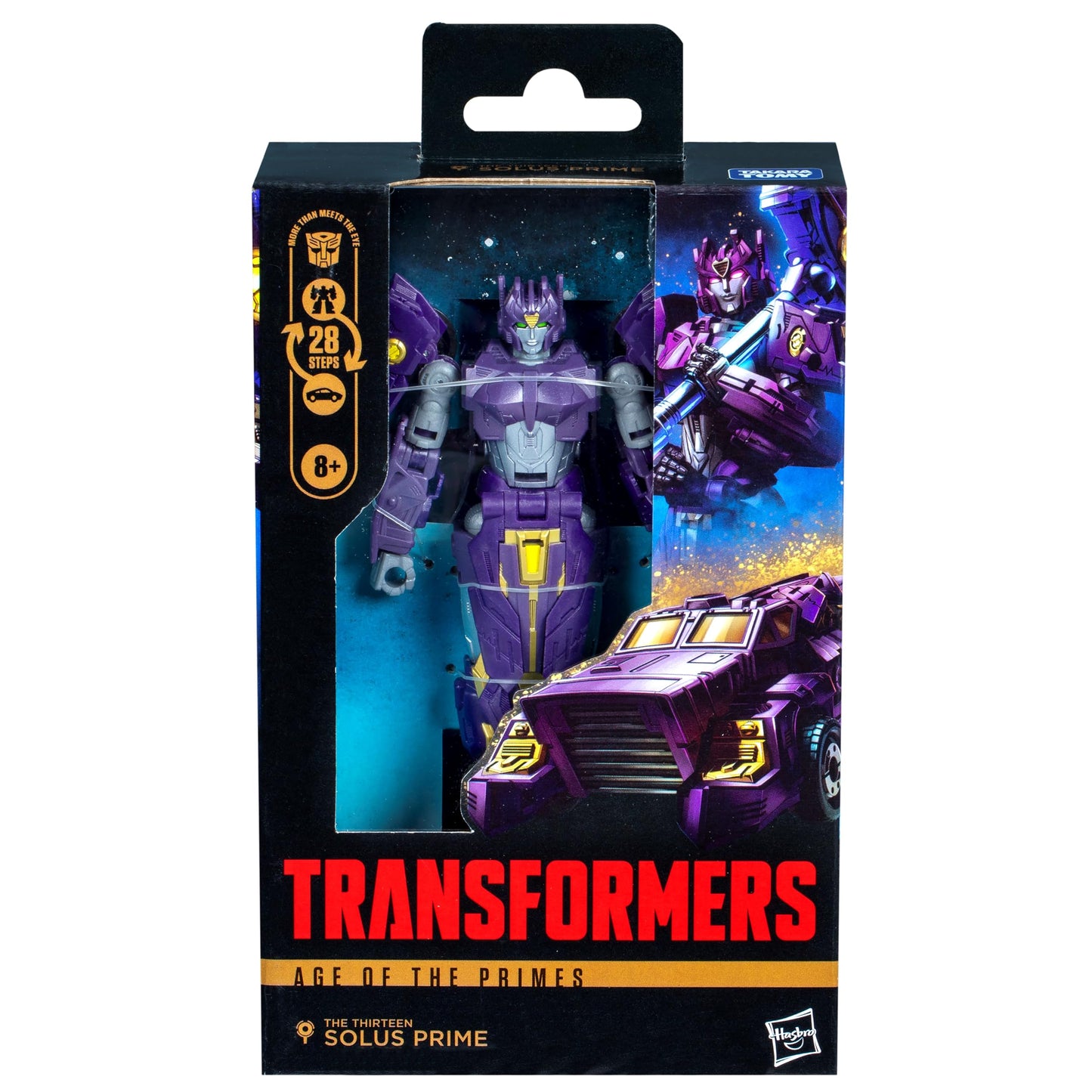 Transformers Age of the Primes Deluxe Solus Prime Figure – 5.5-Inch Converting Robot