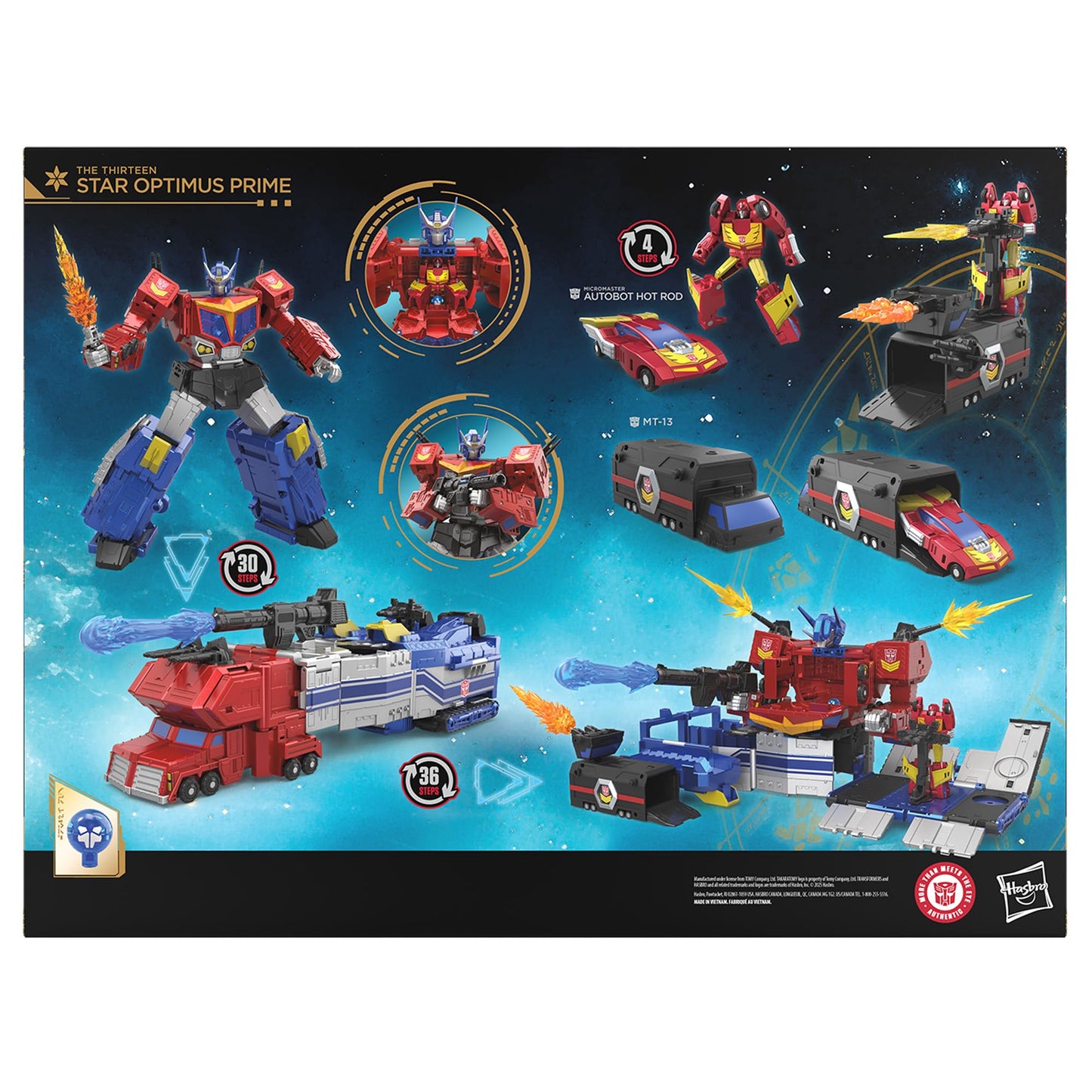 Transformers Age of the Primes Titan Class The Thirteen Star Optimus Prime – 15-Inch 3-in-1 Converting Action Figure