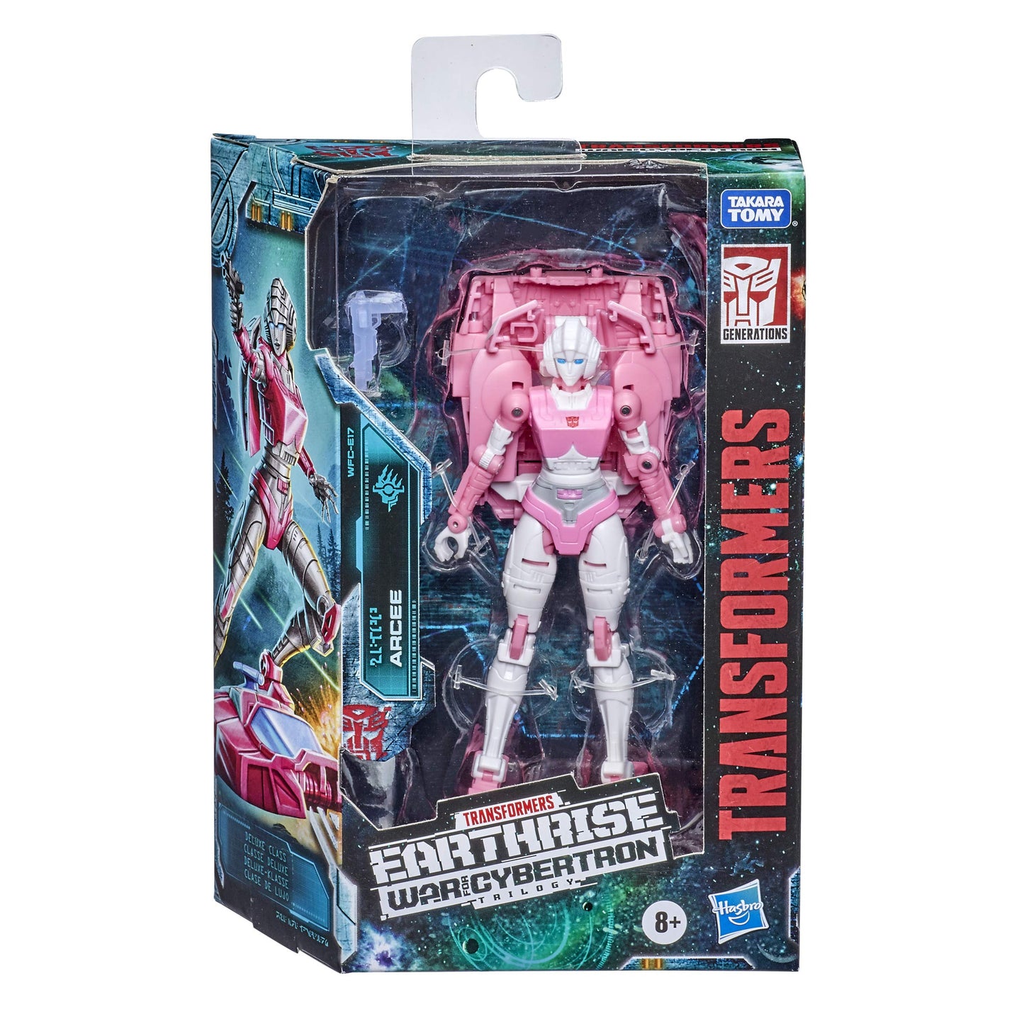Transformers Generations Earthrise Deluxe Arcee Action Figure – 5.5-inch, Blaster Included