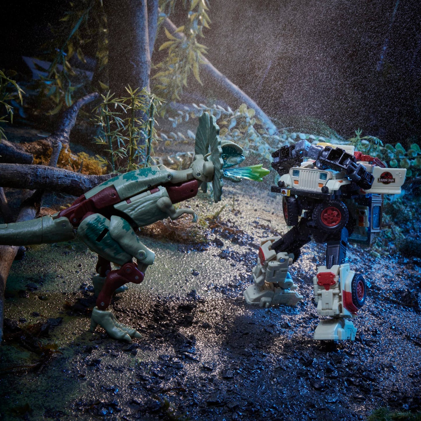 Transformers Collaborative Jurassic Park Dilophocon & Autobot JP12 2-Pack – Amazon Exclusive, Movie-Inspired Action Figures
