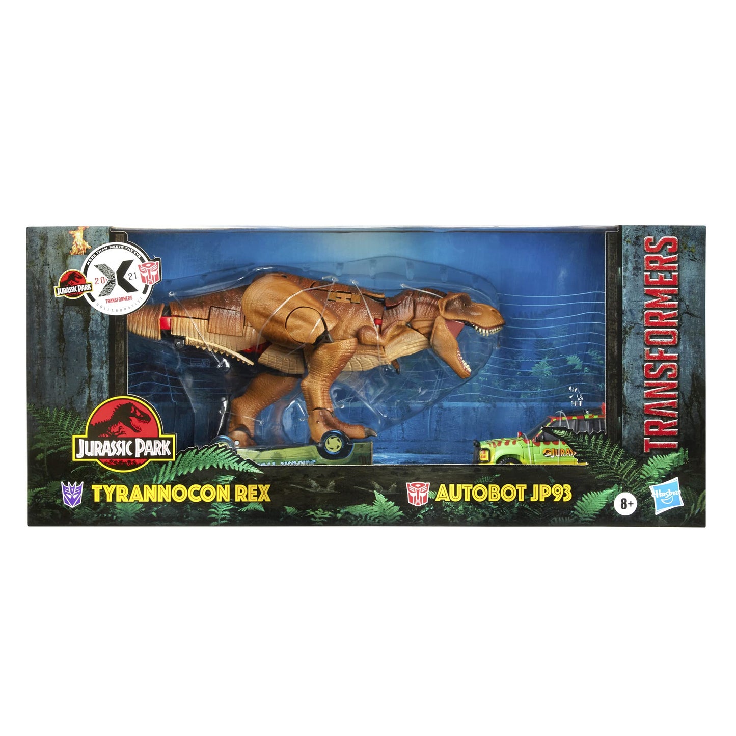 Transformers Generations Collaborative: Jurassic Park Mash-Up Tyrannocon Rex & Autobot JP93 | Amazon Exclusive