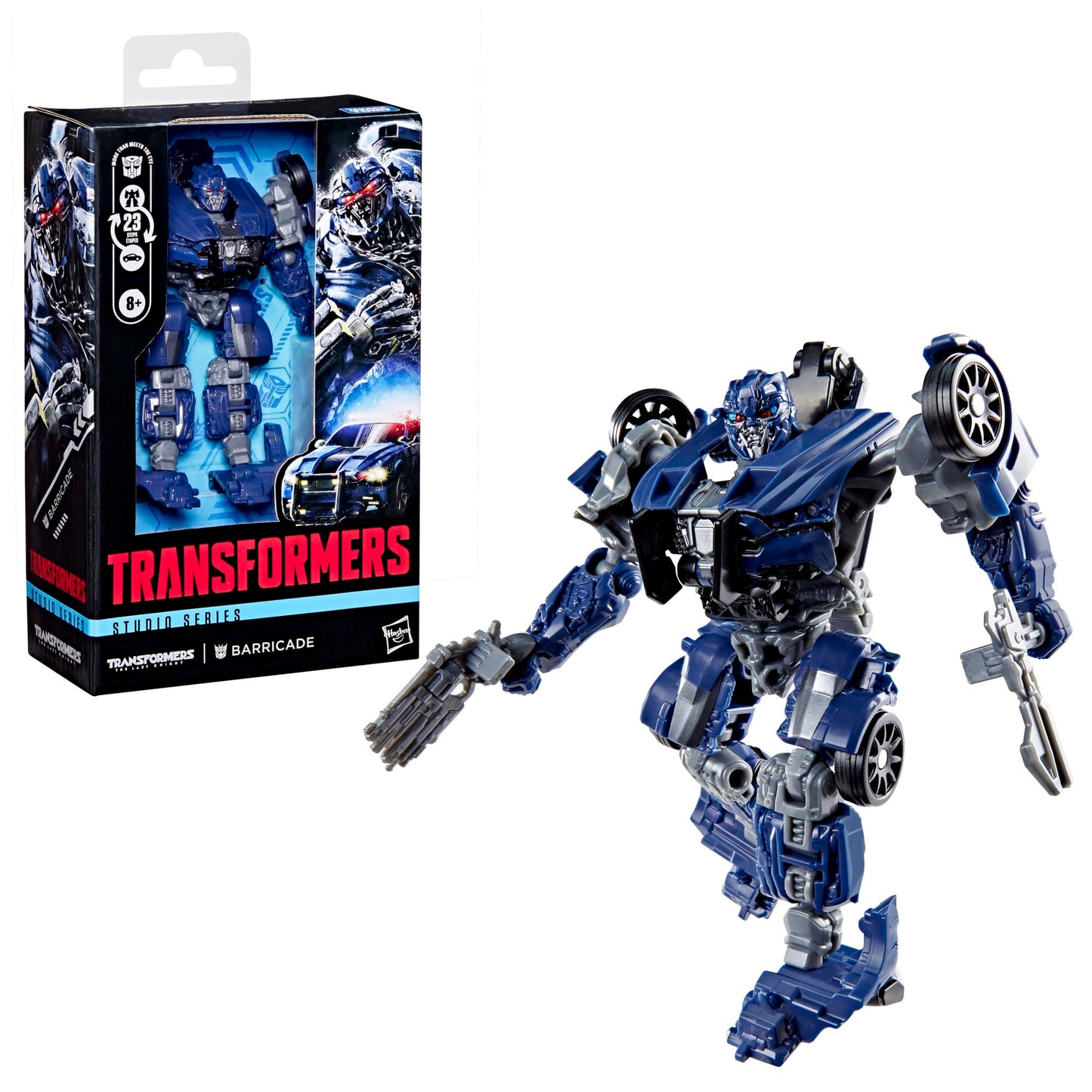 Transformers Studio Series Barricade Deluxe – 4.5-Inch Converting Action Figure | The Last Knight