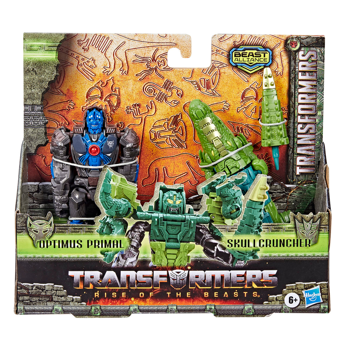 Transformers Rise of the Beasts Beast Alliance 2-Pack: Optimus Primal & Skullcruncher