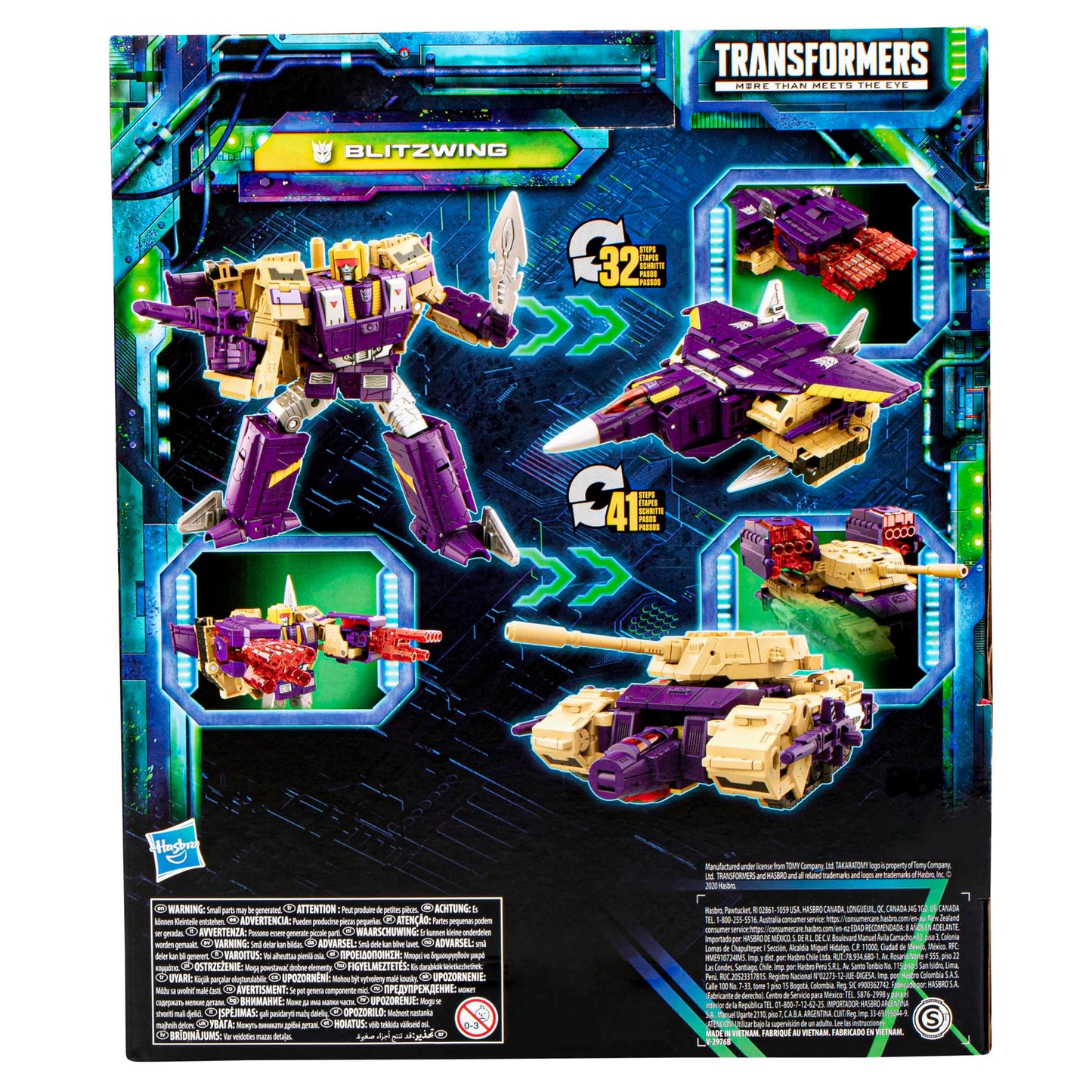 Transformers Legacy Evolution Leader Blitzwing Toy – 7-Inch Action Figure for Ages 8+