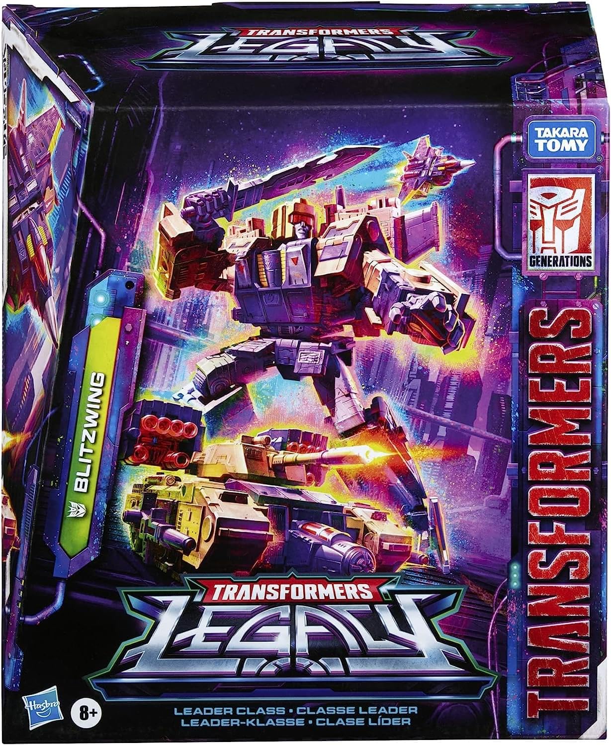 Transformers Legacy Leader Blitzwing Triple Changer – 7-inch Action Figure