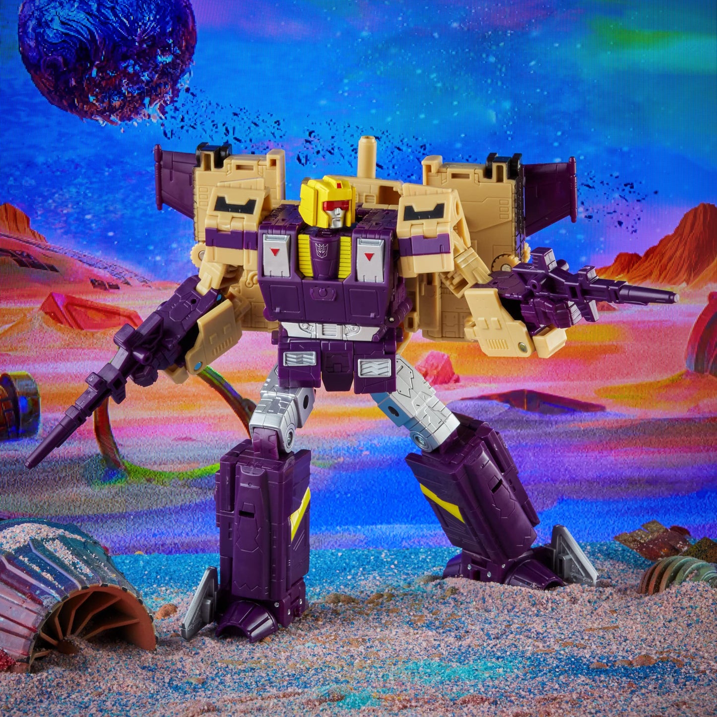 Transformers Legacy Leader Blitzwing Triple Changer – 7-inch Action Figure