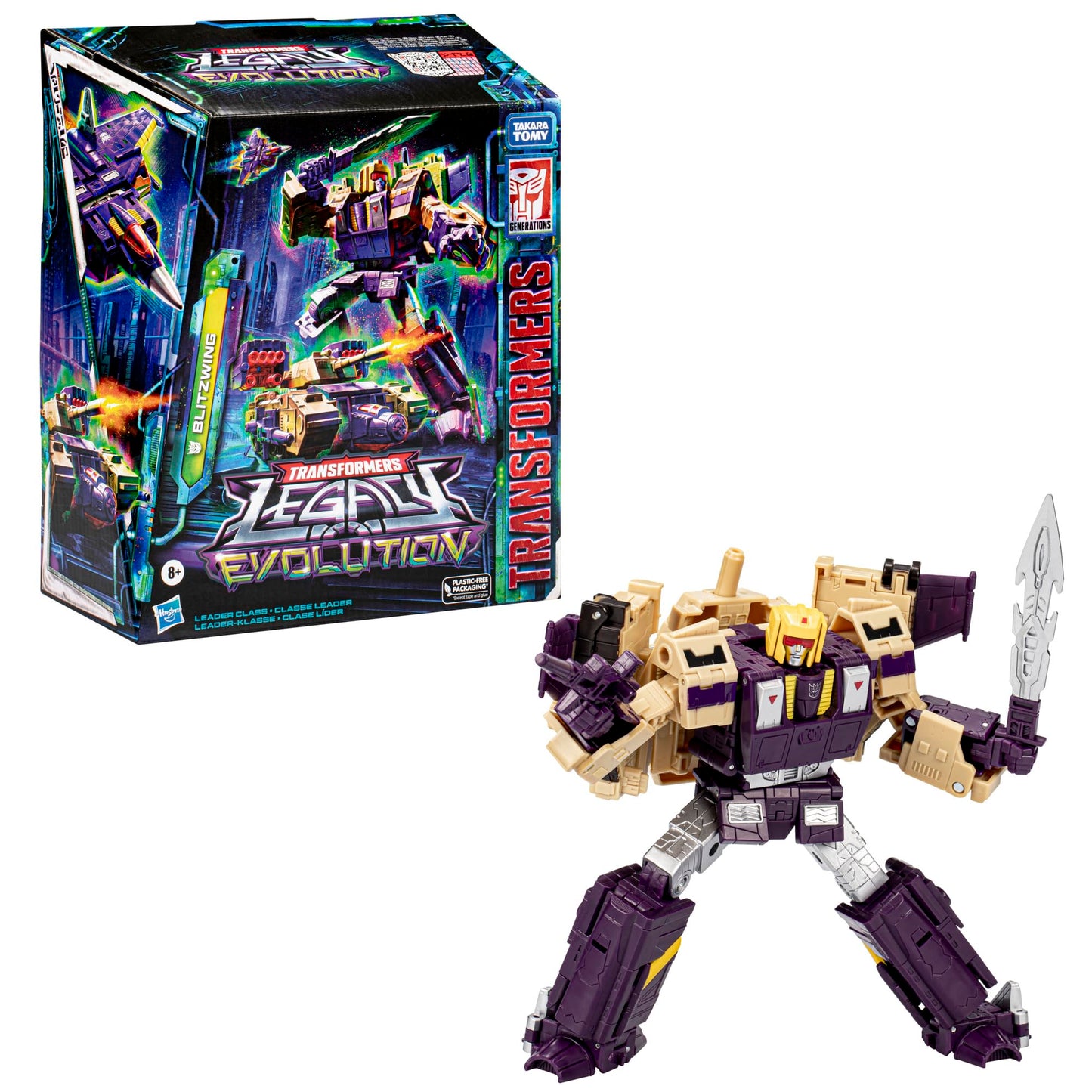 Transformers Legacy Evolution Leader Blitzwing Toy – 7-Inch Action Figure for Ages 8+