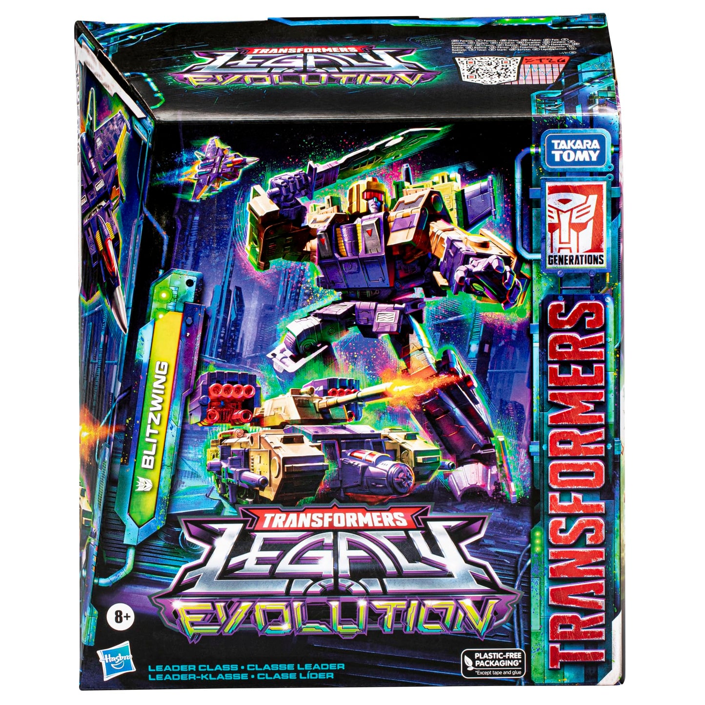 Transformers Legacy Evolution Leader Blitzwing Toy – 7-Inch Action Figure for Ages 8+