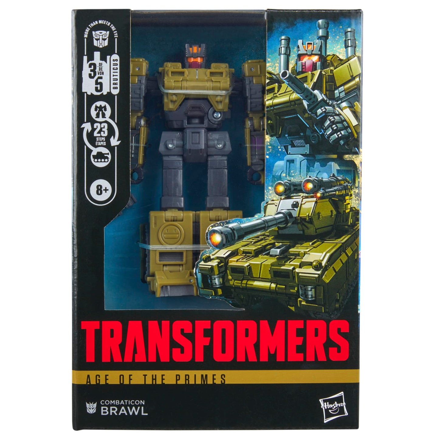 Transformers Combaticon Brawl – Voyager 5.5-Inch Action Figure | Robot to Tank & Bruticus
