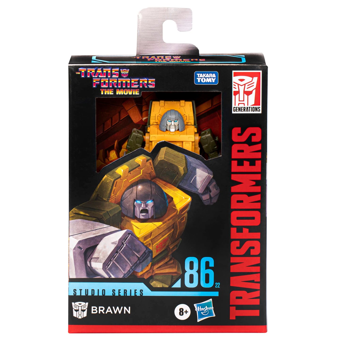 Transformers Studio Series Deluxe 86-22 Brawn Action Figure | 4.5-Inch Collectible for Ages 8+