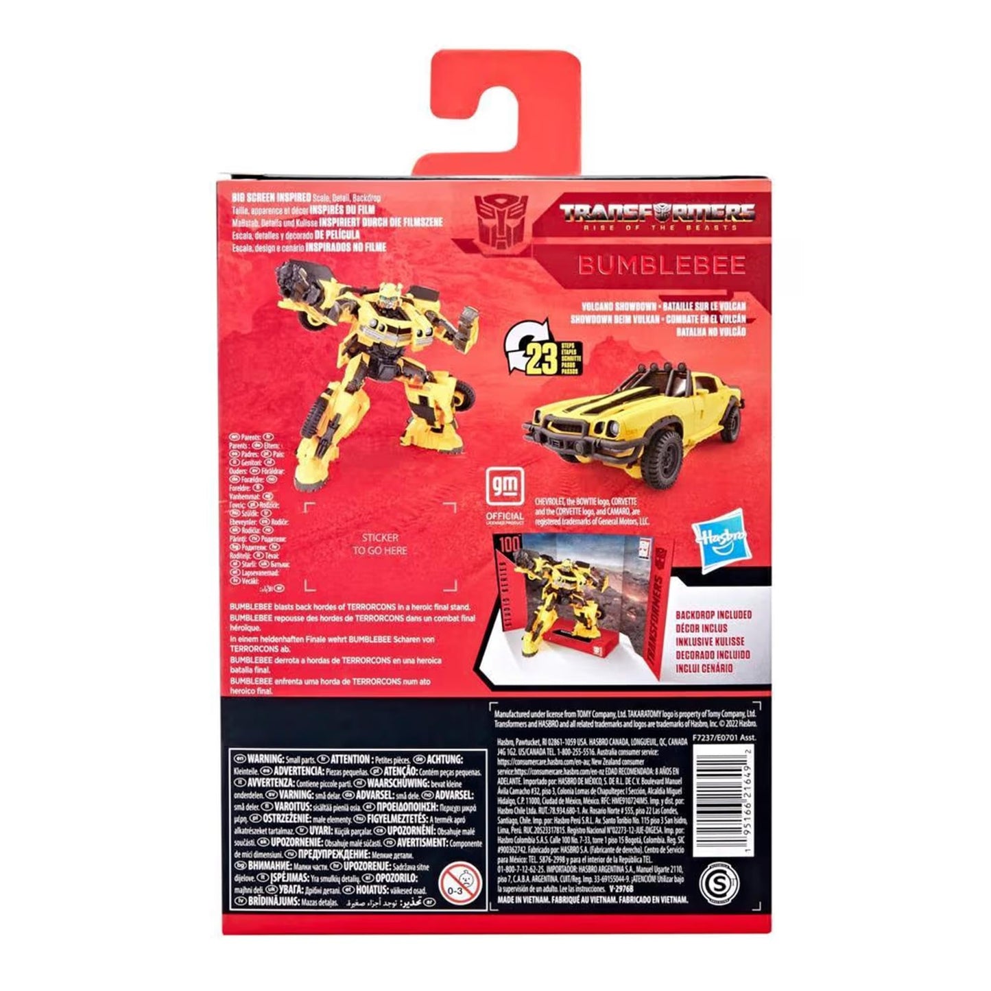 Transformers Studio Series Deluxe Bumblebee Figure – 4.5-Inch, 23-Step Robot to Camaro
