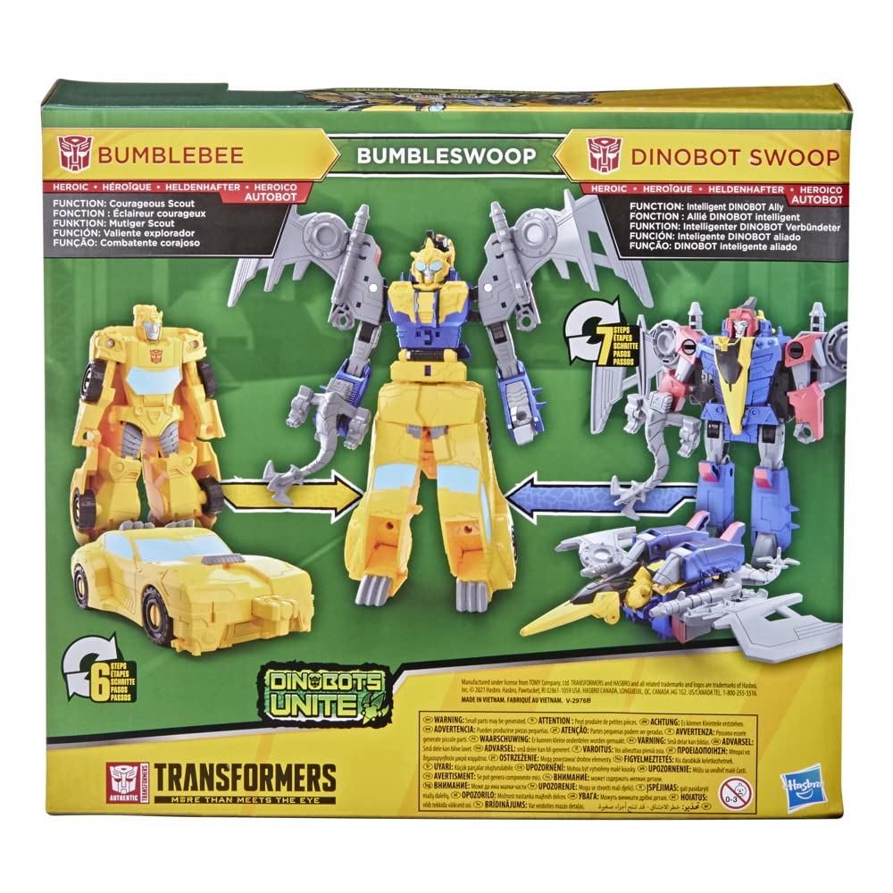 Transformers Bumblebee Cyberverse Adventures: Dino Combiners Bumbleswoop 2-Pack