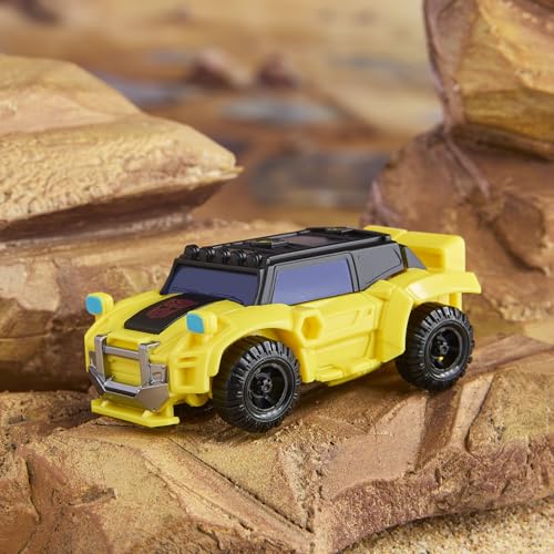 Transformers CYBERWORLD Bumblebee Cyber Changers – 4-Inch Figure with 2-Step Robot to Offroad Vehicle
