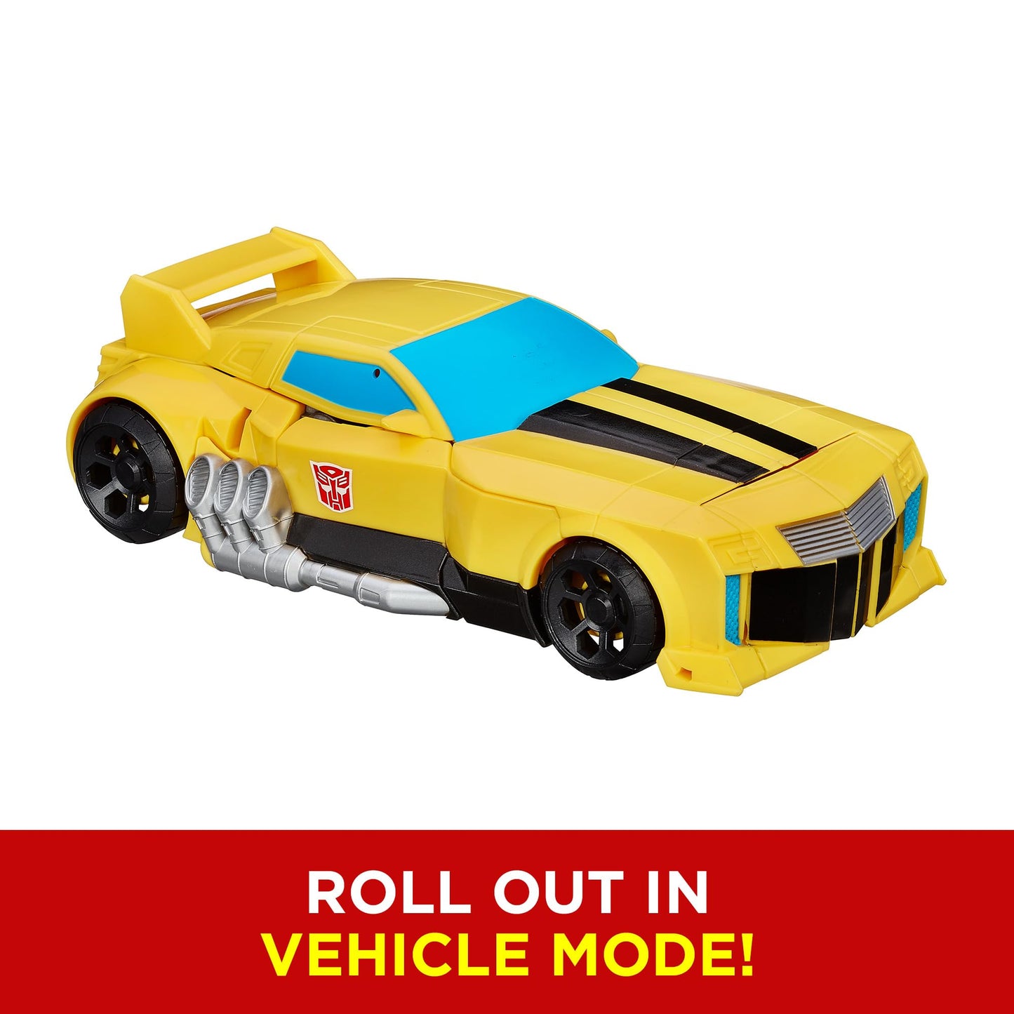 Transformers Bumblebee 11-Inch Action Figure | Autobot Cyber Commander, Converts to Yellow Car (Amazon Exclusive)