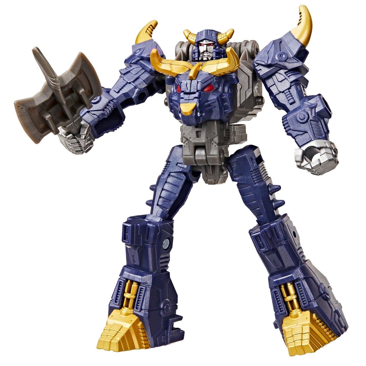 Transformers CYBERWORLD Megatron Cyber Changers 4-Inch Figure | Quick 4-Step Robot-to-Bull Transformation