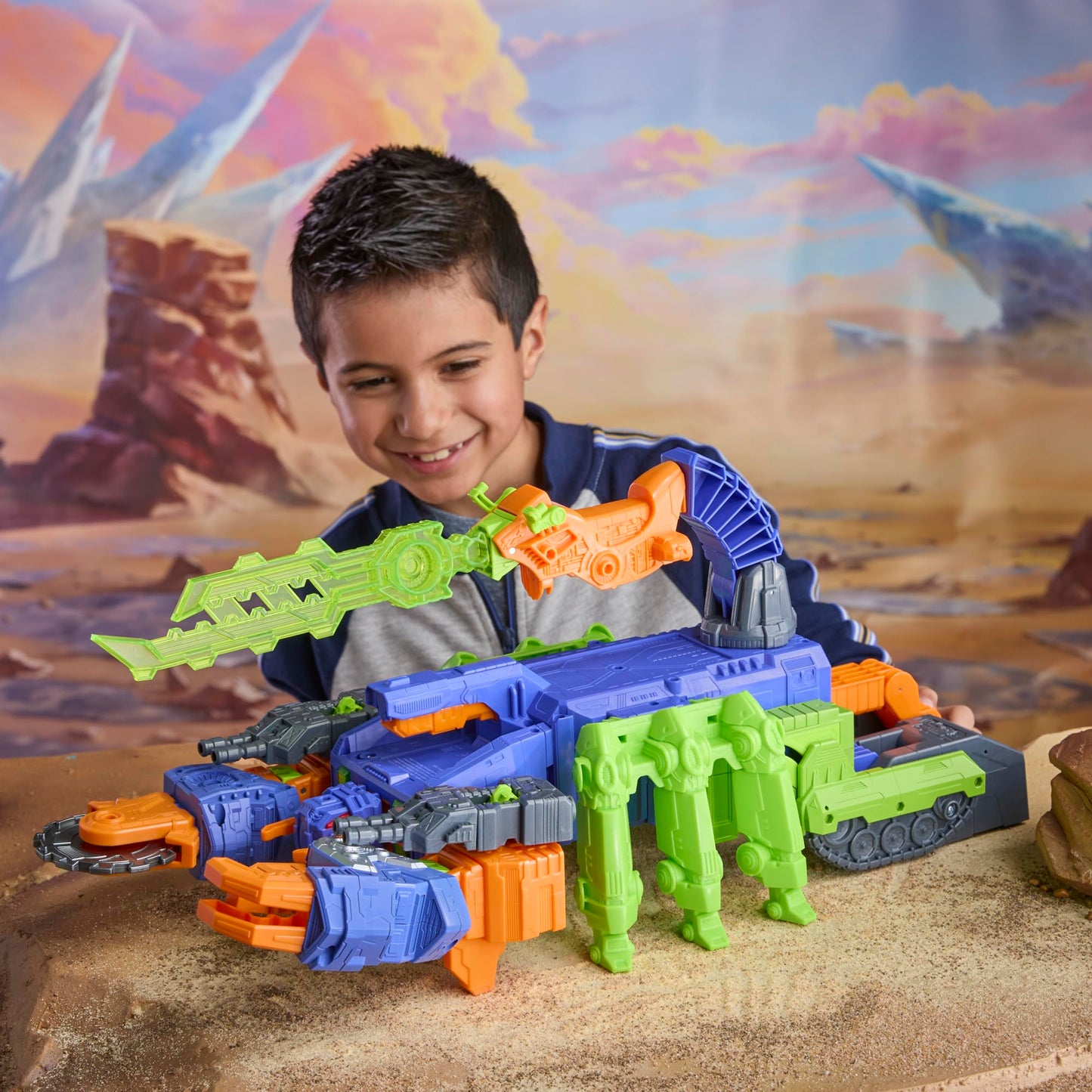 Transformers CYBERWORLD Scorponok Strike Battle Set – 2-in-1 Converting Figure with Lights & Sounds