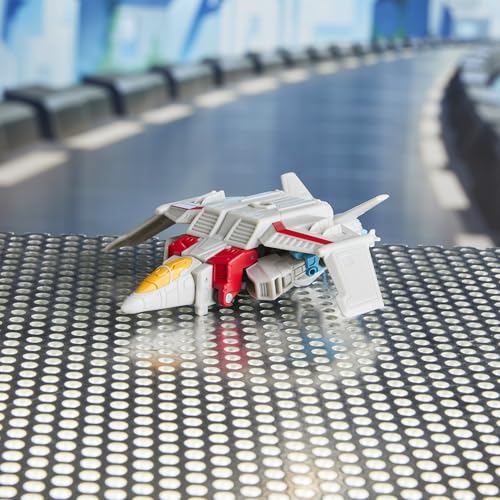 Transformers CYBERWORLD Starscream Cyber Changers 4-Inch Action Figure | 2-In-1 Robot to Jet
