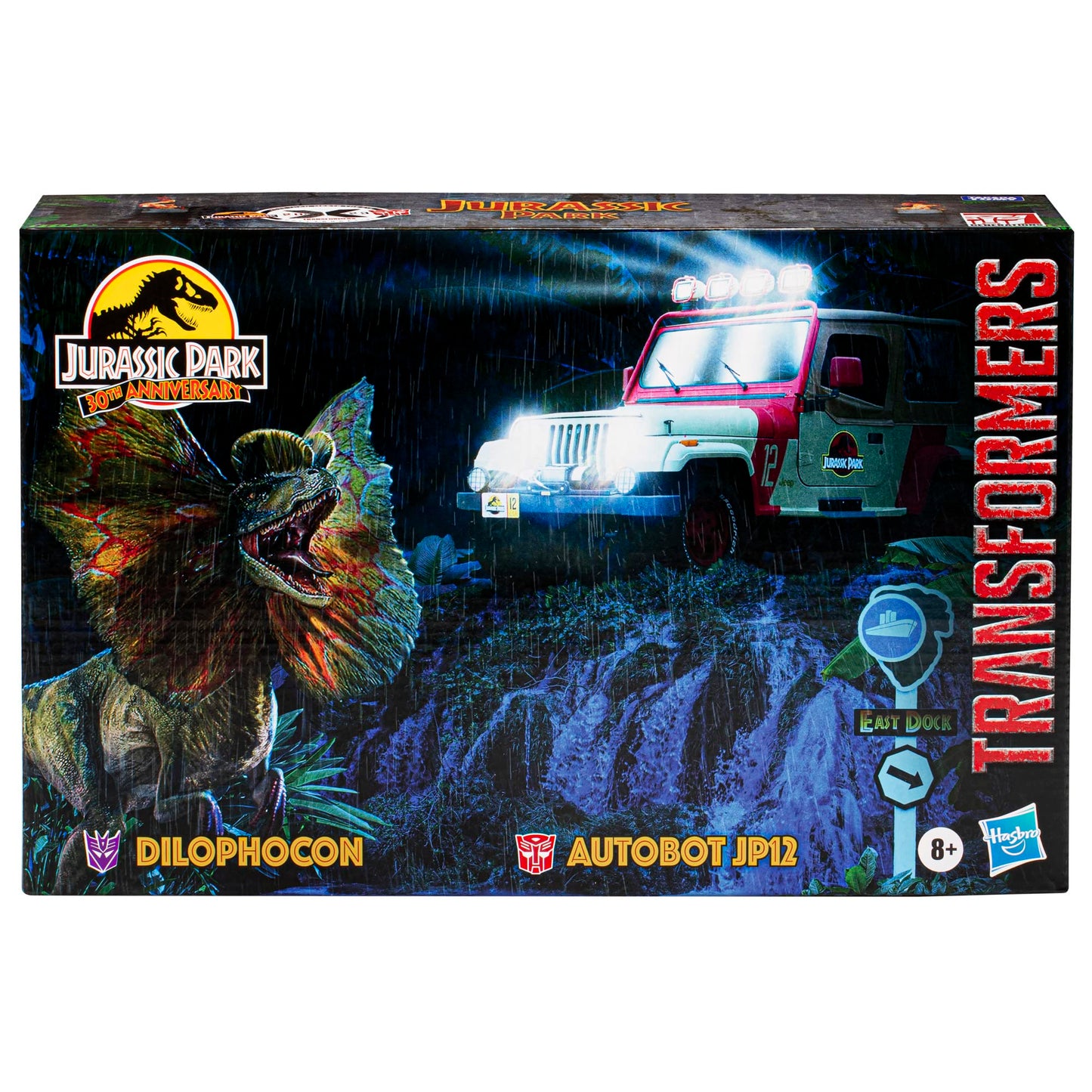 Transformers Collaborative Jurassic Park Dilophocon & Autobot JP12 2-Pack – Amazon Exclusive, Movie-Inspired Action Figures